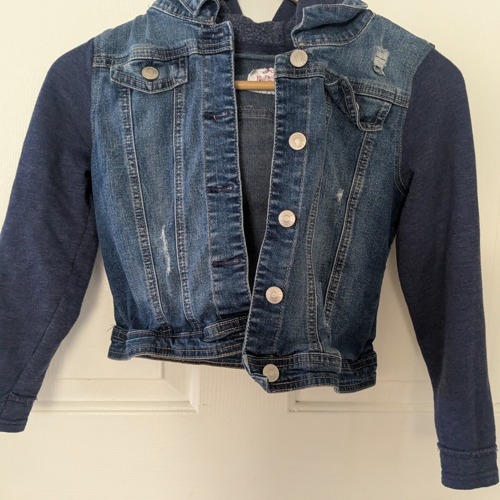 Justice Blue and Navy Jean Jacket for Kids